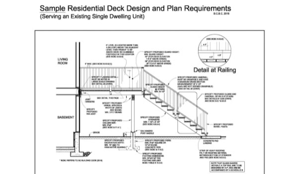 sample building permit drawings for deck - Elmo Wilkes