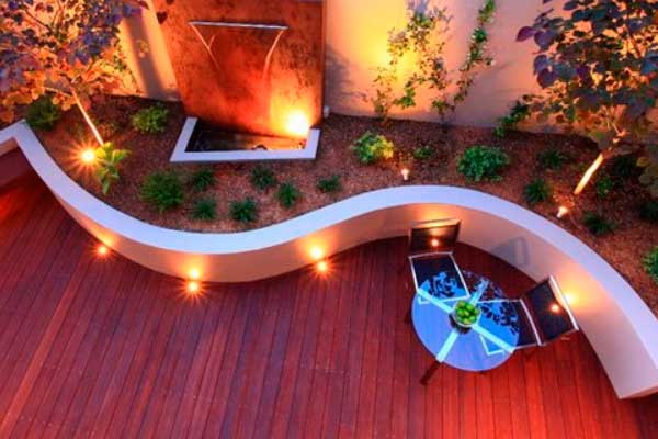 deck lighting for minimalistic design