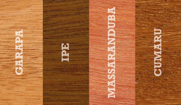 wood decking hardwood ipe garapa tigerwood cedar comparation